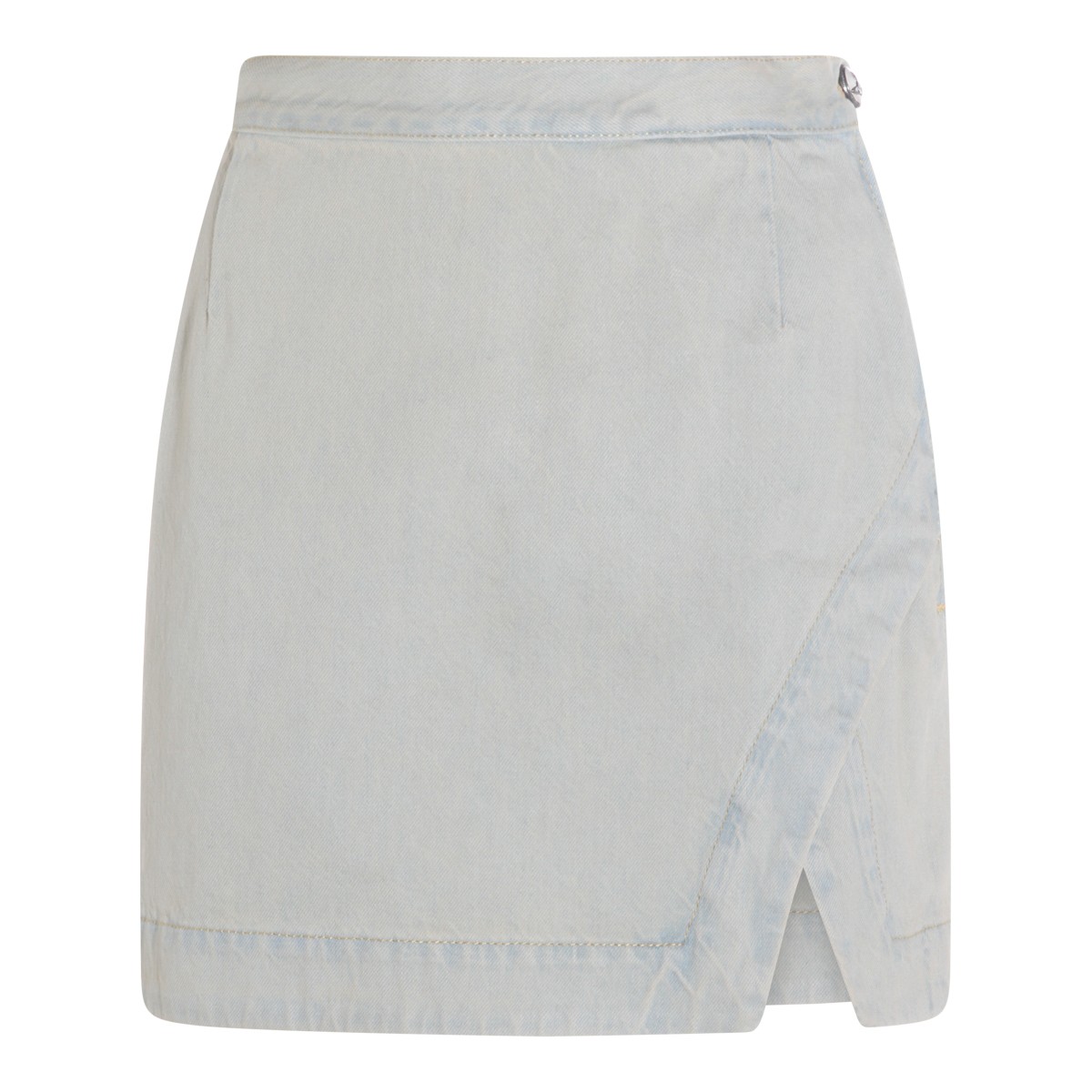 LIGHT BLUE COTTON SKIRT