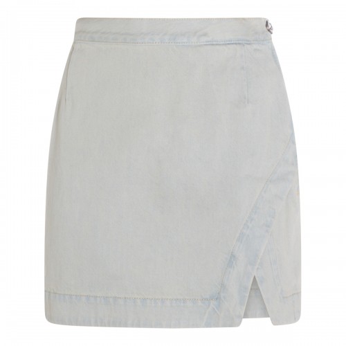 LIGHT BLUE COTTON SKIRT