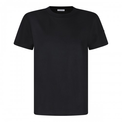 BLACK COTTON T-SHIRT
