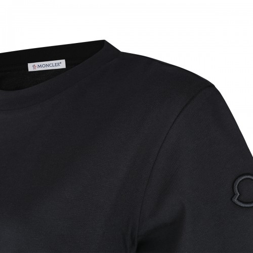 BLACK COTTON T-SHIRT
