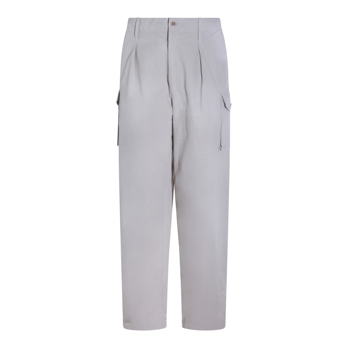 BEIGE COTTON BLEND PANTS