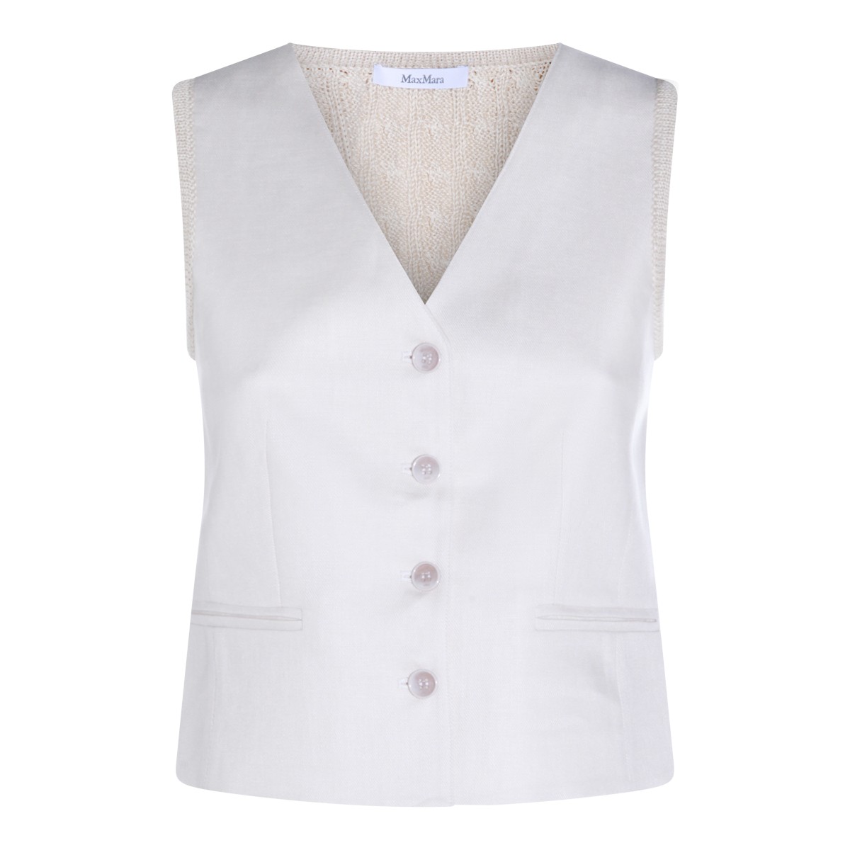 BEIGE LINEN COLIBRI TOP