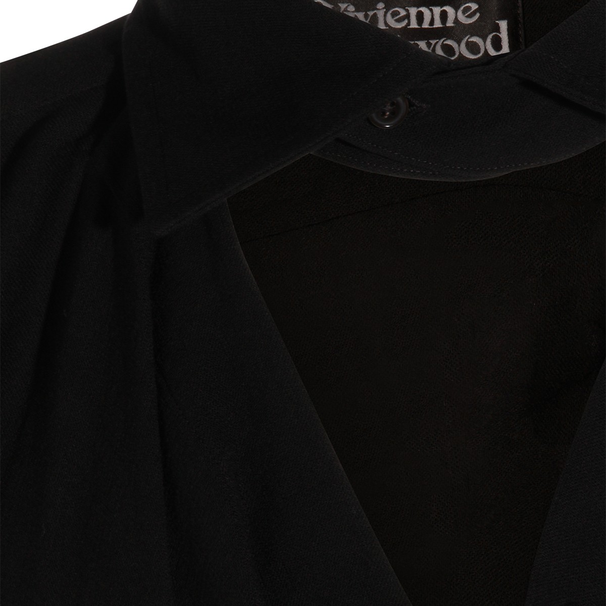 BLACK VISCOSE SHIRT