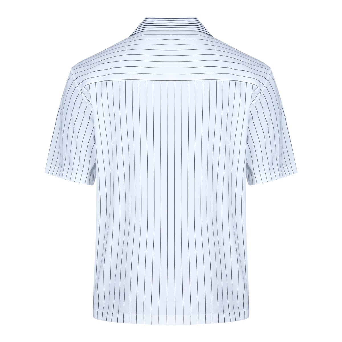 WHITE AND GREY COTTON SHIRT